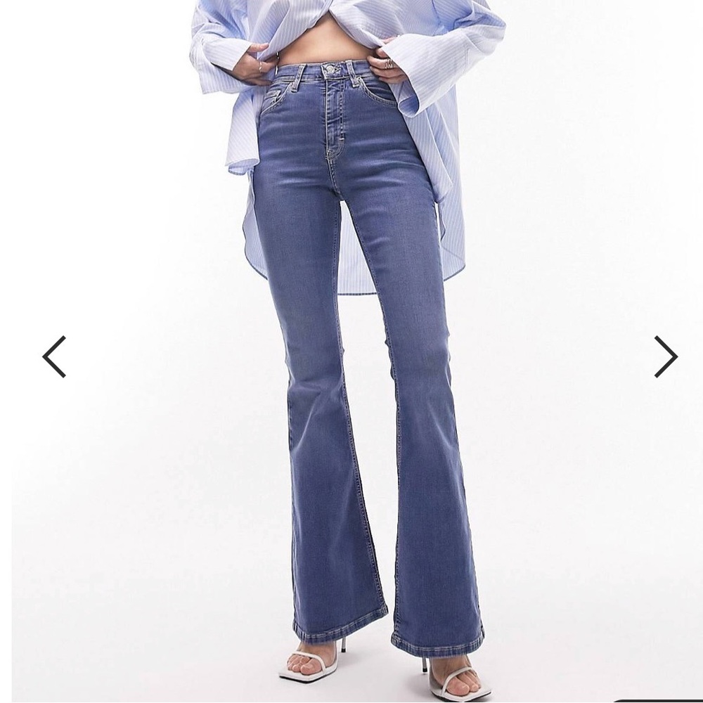 Topshop jamie flare jeans
